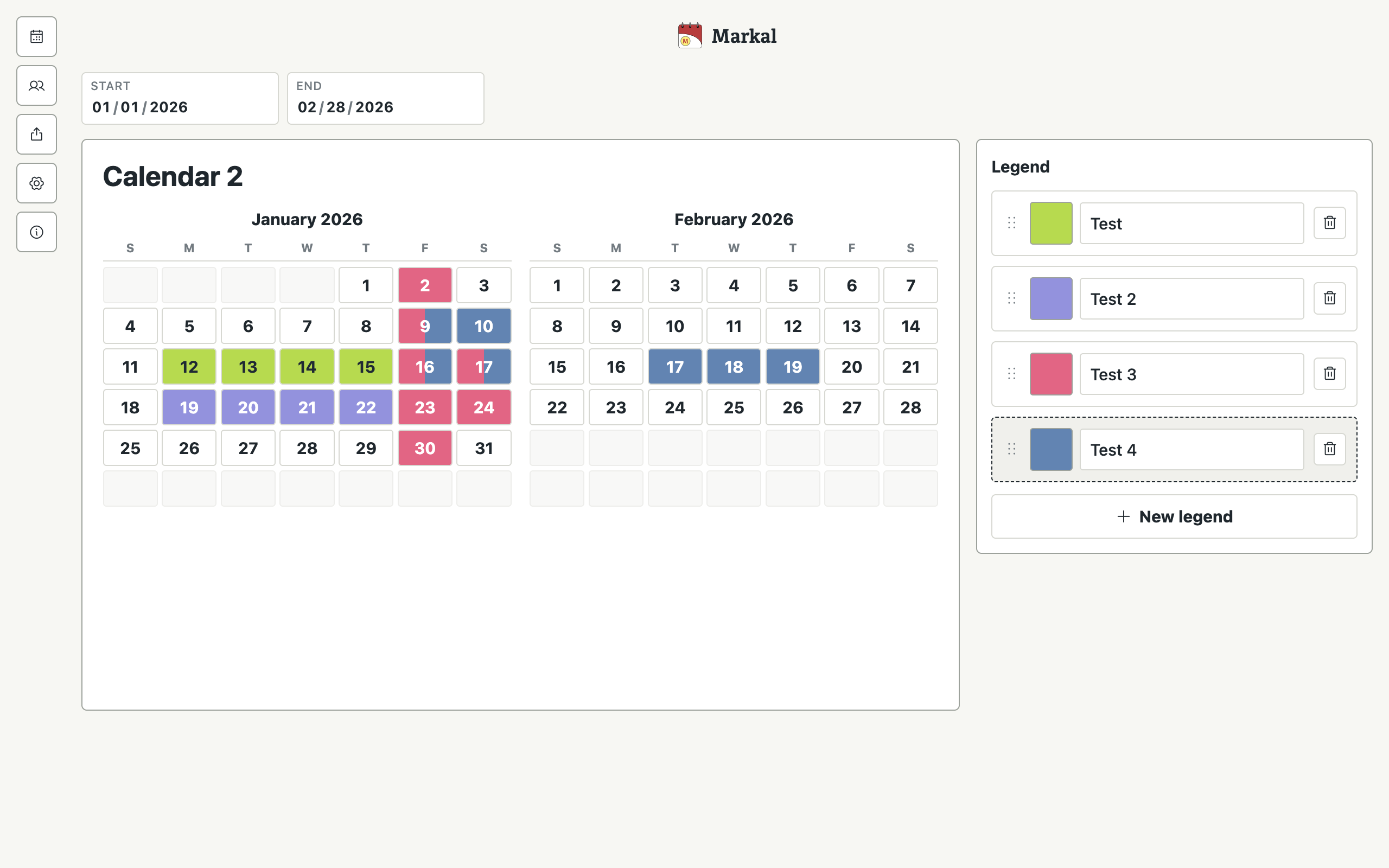 Markal app